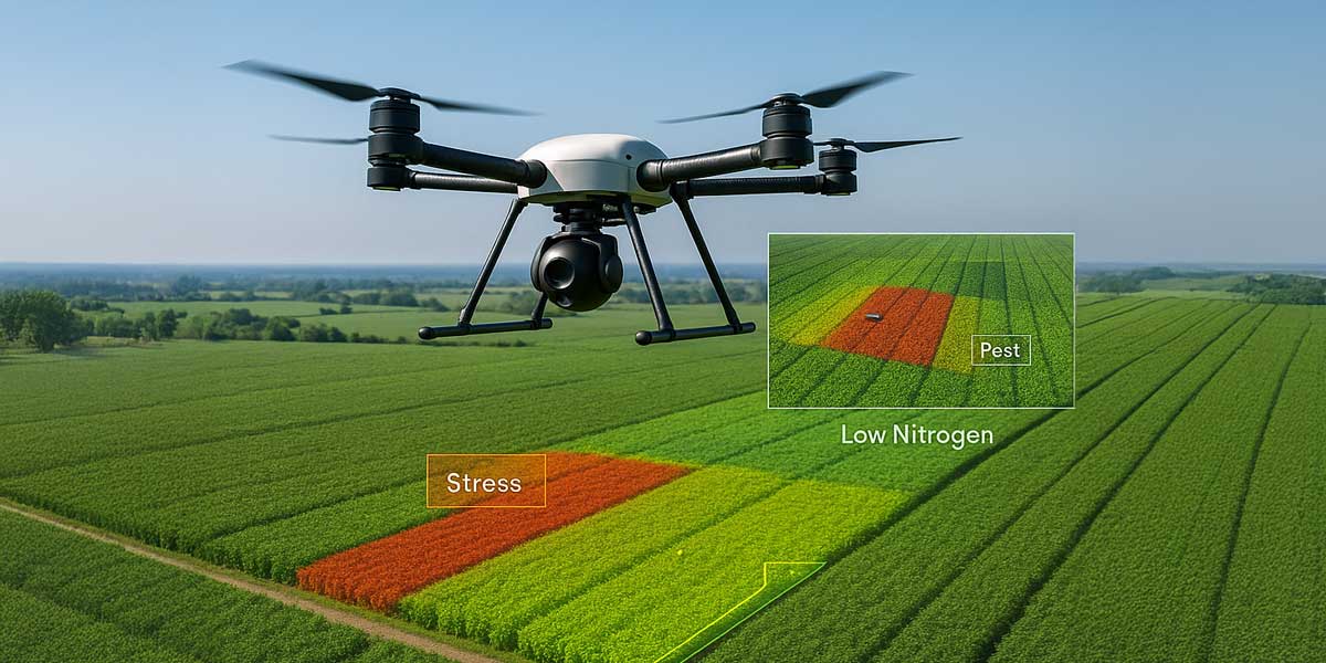 Agricultural Drone + Multispectral Gimbal