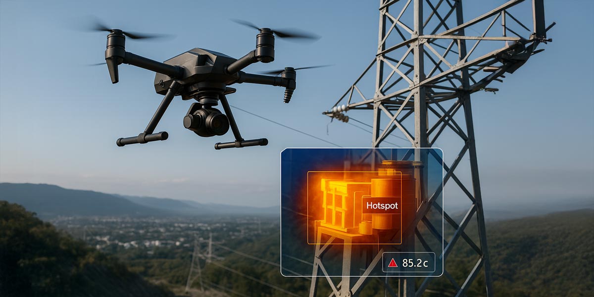 Industrial Drone + Thermal Gimbal