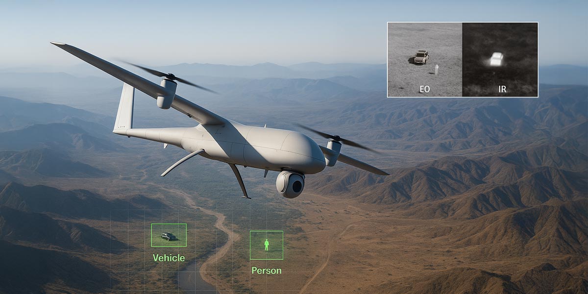 VTOL ISR with EO/IR Gimbal