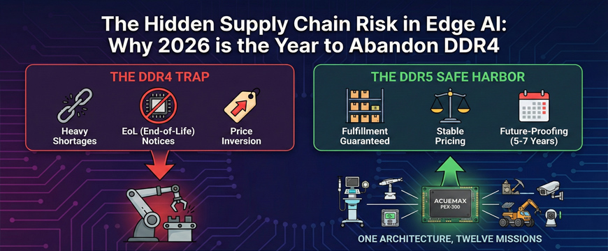 The Hidden Supply Chain Risk in Edge AI: Why 2026 is the Year to Abandon DDR4