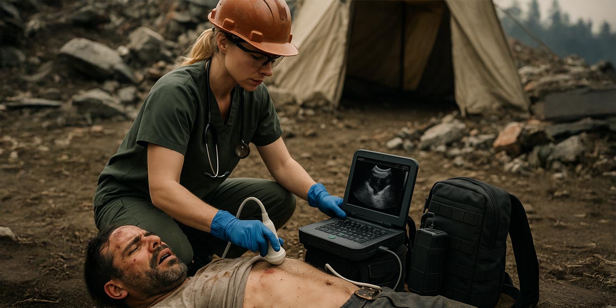 Battery-Operated Field Ultrasound Pack